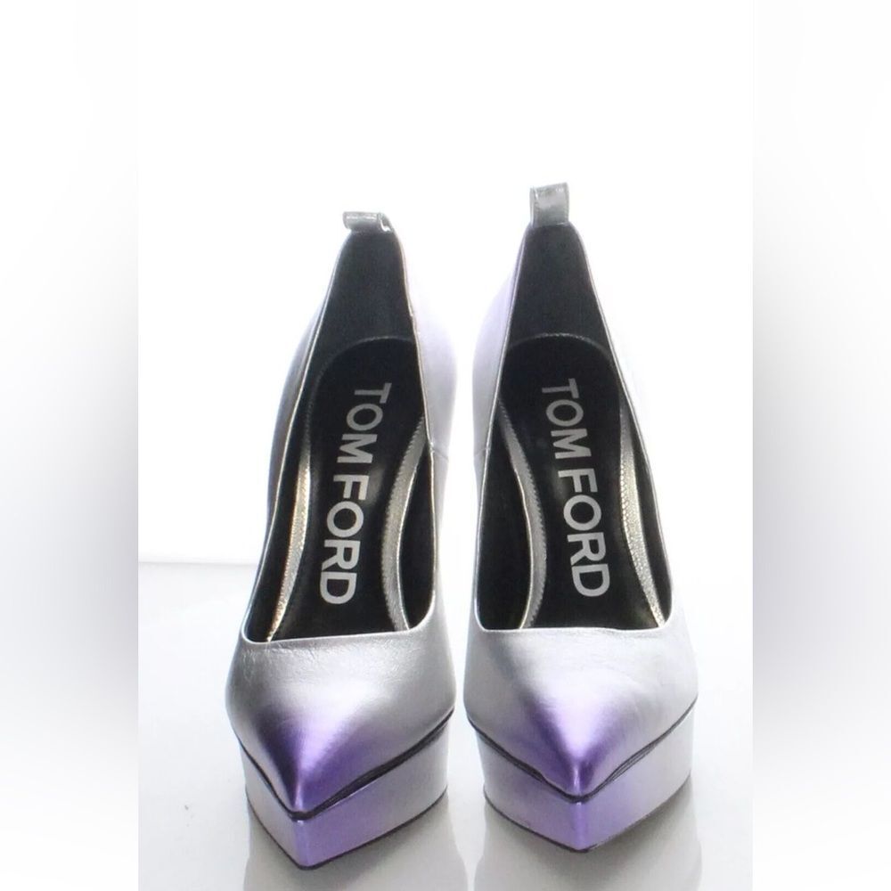 Tom Ford Metallic Leather Heels 37.5 $1890